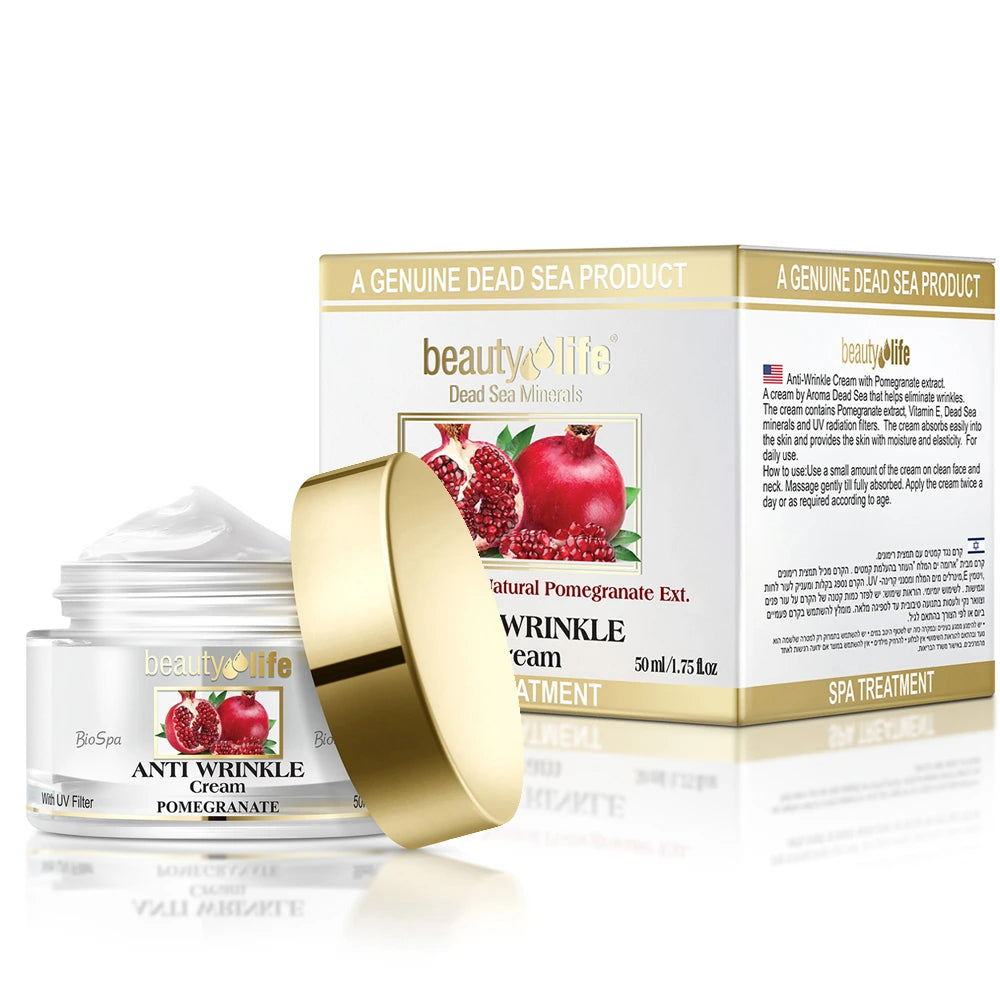 Crema de día antiarrugas con extracto de granada