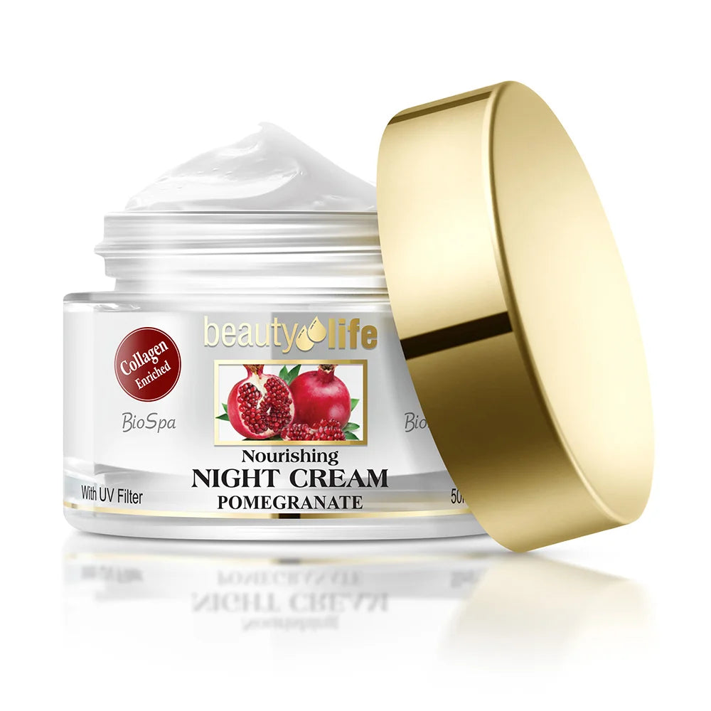 Crema de noche con extracto de granada