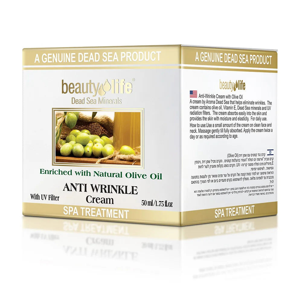 Crema antiarrugas con aceite de oliva