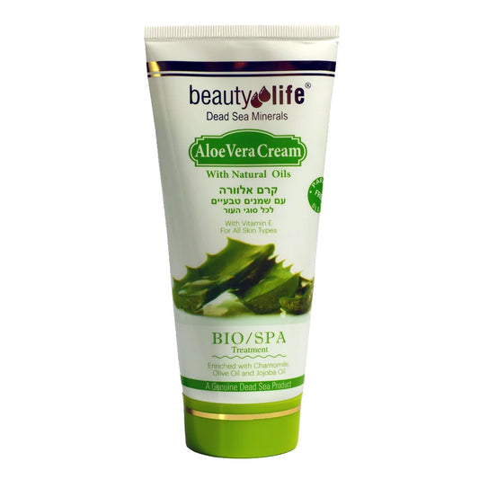 Crema corporal de aloe vera con vitamina E