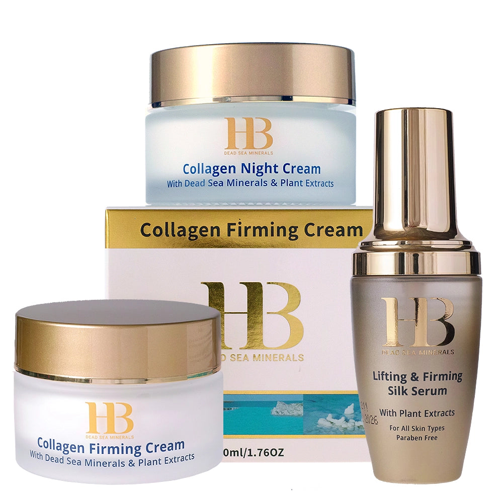 Set de cuidado facial suero y 2 cremas