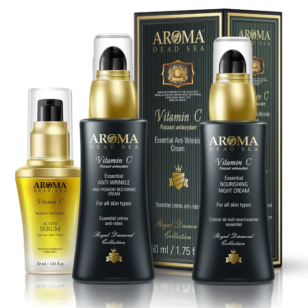 Kit de cuidado facial antiedad Royal Diamond