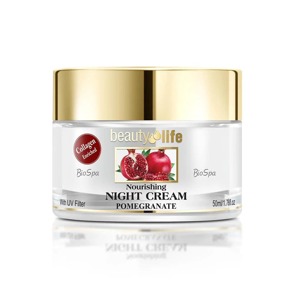 Crema de noche con extracto de granada