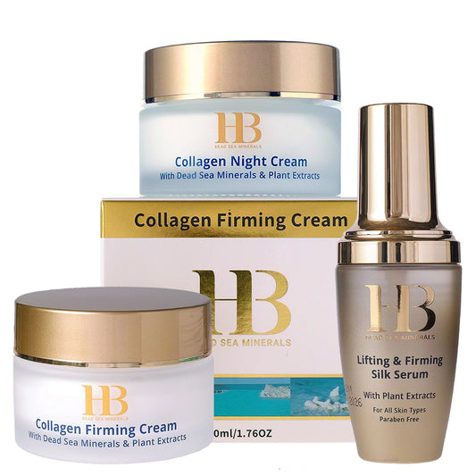 Set de cuidado facial suero y 2 cremas